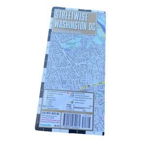 Map of Washington DC by Streetwise Folded & Laminated Multicolor Easy To Use
